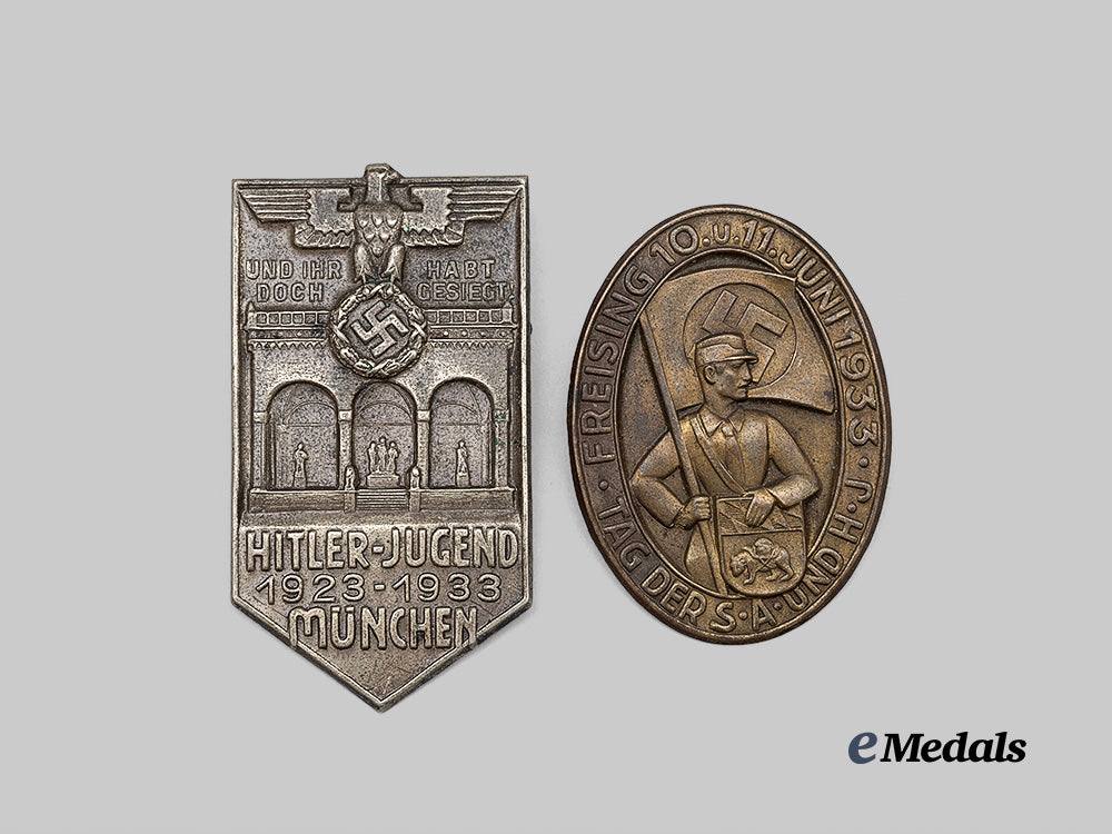 germany,_third_reich._a_pair_of_commemorative_badges,_h_j_and_s_a_issue,_by_h._wittmann_e_medals__g62816_2