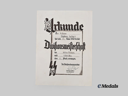 germany,_ss._a_rare_athletics_award_document_to_the1_st_infantry_regiment,1940_e_medals__g14933_2