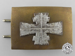 A Third Reich German Athletic Association Belt Buckle; Reduced Size