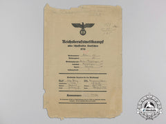 An Hj National Vocational Competition Envelope 1938