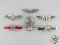 United States. Six Second War Military Badges