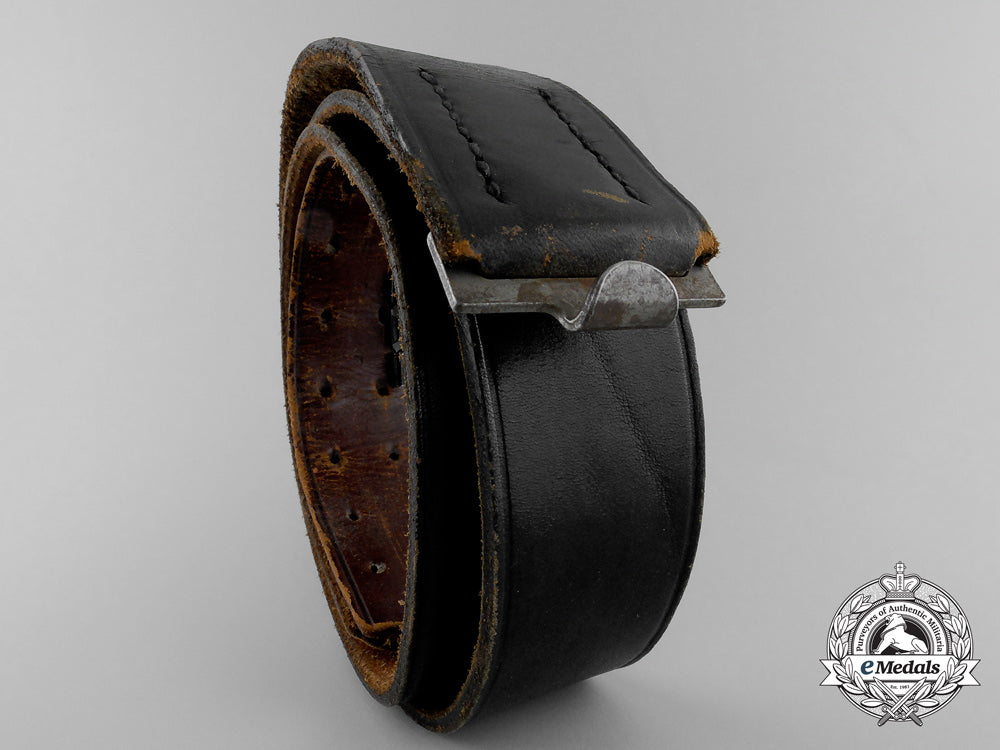 a_luftwaffe_black_leather_belt_q_309