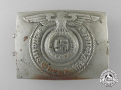 An Early Ss Enlisted Man's Belt Buckle By Overhoff And Cie