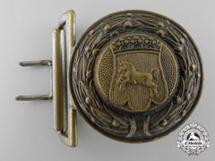 A Third Reich Hannover Fire Defence Service Officer's Belt Buckle