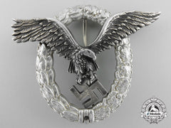 An Early Aluminum Luftwaffe Pilot’s Badge