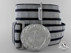 A Rare Technical Emergency Service Officer's Brocade Dress Belt With Buckle By Assmann