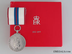 Queen Elizabeth Ii Silver Jubilee Medal 1952-1977, Boxed