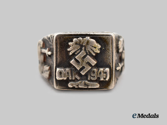 Germany, Wehrmacht. An Afrikakorps Commemorative Ring in Silver