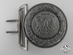 A Third Reich East Prussia Fire Defence Service Officer's Belt Buckle By Overhoff & Cie