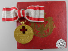 A Red Cross Medal Of Montenegro 1913 In Gold With Case