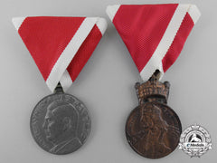 Two Second War Croatian Medals
