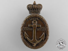 A First War German Naval Merit Badge For Services On Danube River