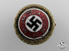 A Golden Party Badge With Date Of Issue 30.1.1939