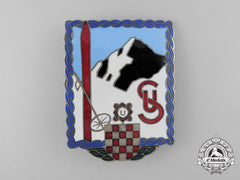 An Extremely Rare Croatian Ustasha Ski Leader’s Badge 1943