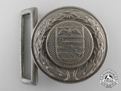 Germany. A Saxony Fire Defence Service Officer's Belt Buckle