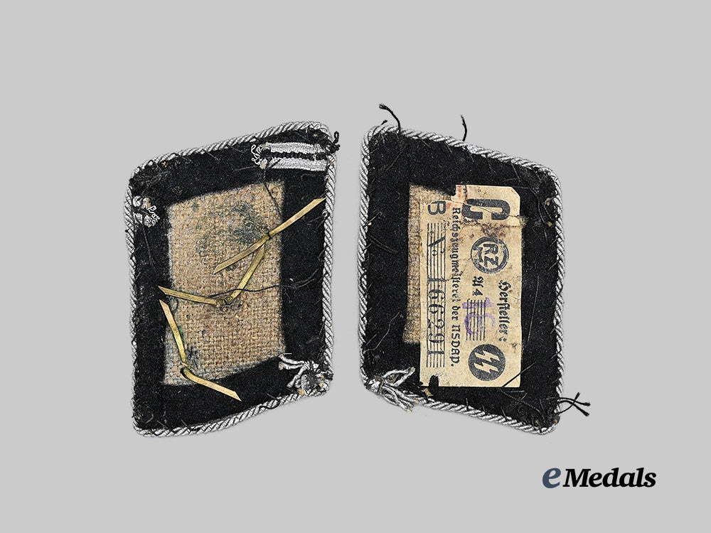 germany,_s_s._a_set_of_waffen-_s_s_collar_tabs_for_an_s_s-_obersturmführer,_battlefield_retrieval_e_medals__g62970_3