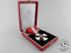 Italy, Kingdom. An Order Of The Crown In Gold, Knight With Case