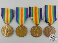 Four British First War Victory Medals