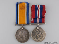 A Medal Pair To Lt. Matthews Australian Imperial Force