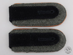 A Waffen-Ss Shoulder Board Pair; Concentration Camp