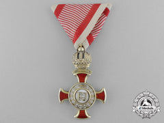 A Type Ii First Class Austrian Cross Of Merit With Crown