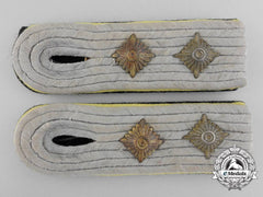 Germany, Ss. A Pair Of Ss-Hauptsturmführer (Signals) Shoulder Boards