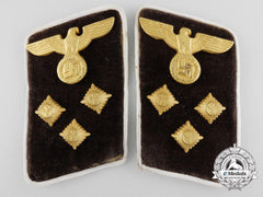 Germany. An Nsdap District Level Action Leader Collar Pair