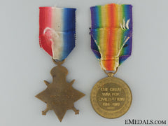 Wwi 1914-15 Pair To The King's Royal Rifle Corps