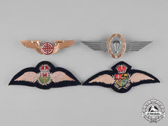 China, Germany, Rhodesia, South Africa. Four Air Force Badges