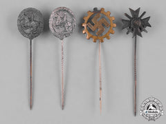 Germany, Third Reich. A Lot Of Second War Period Stickpins