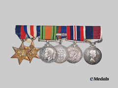 Canada, Commonwealth. A Second War Medal Bar to Cpl. Dubois, RAF
