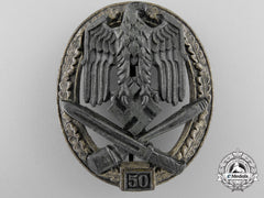 A General Assault Badge; Grade Iii (50) By Rudolf Karneth