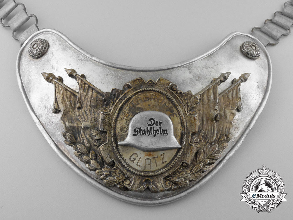 a_weimar_republic_der_stahlhelm_ortsgruppe_glatz_veteran's_gorget_s_410