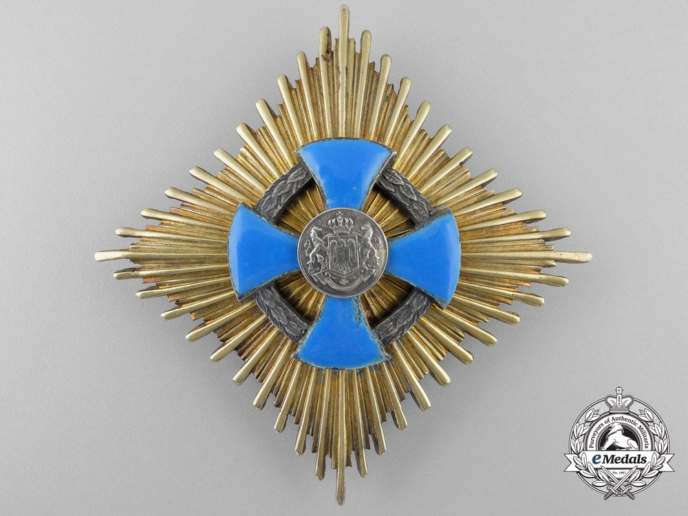 a_romanian_faithful_service_order;_grand_cross_breast_star_by_heinrich_weiss_of_bucharest_s_561