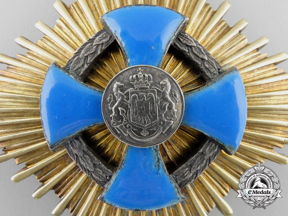 a_romanian_faithful_service_order;_grand_cross_breast_star_by_heinrich_weiss_of_bucharest_s_562