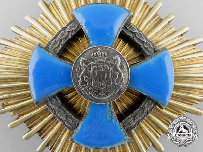a_romanian_faithful_service_order;_grand_cross_breast_star_by_heinrich_weiss_of_bucharest_s_562