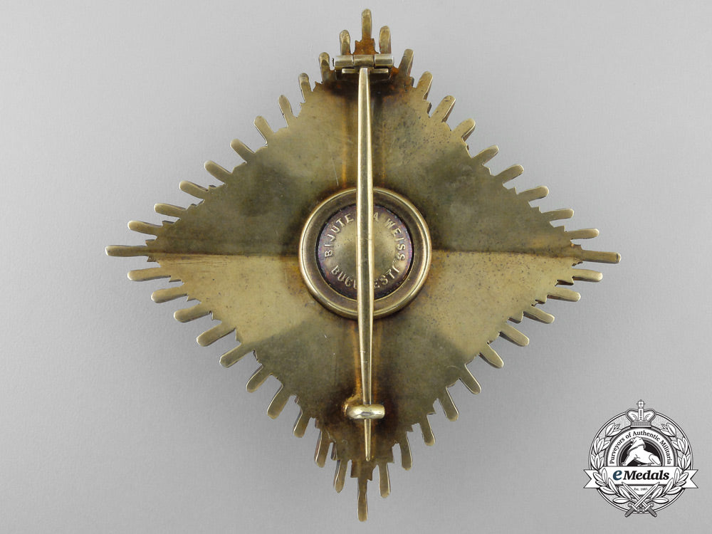 a_romanian_faithful_service_order;_grand_cross_breast_star_by_heinrich_weiss_of_bucharest_s_563