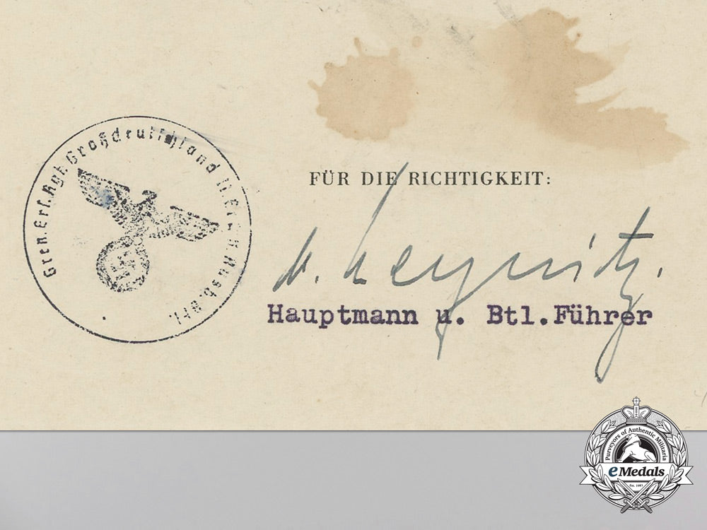 a_group_of_award_documents_to_oberfeldwebel;_panzer_grenadier_division_großdeutschland_s_616