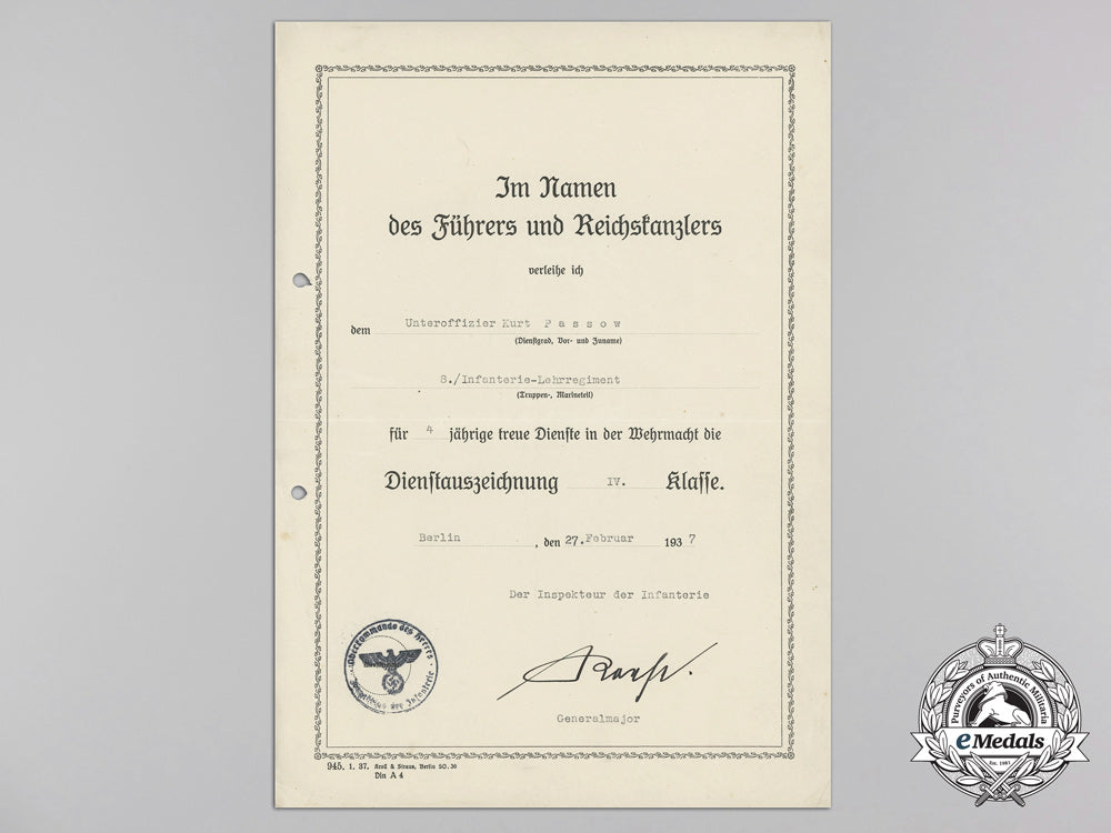 a_group_of_award_documents_to_oberfeldwebel;_panzer_grenadier_division_großdeutschland_s_617