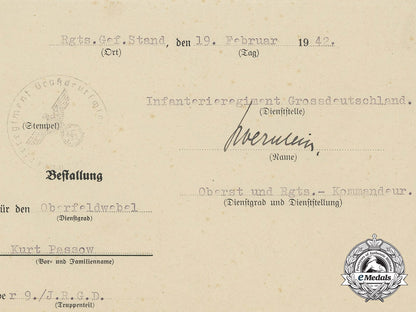 a_group_of_award_documents_to_oberfeldwebel;_panzer_grenadier_division_großdeutschland_s_620
