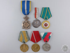 Six Bulgarian & Romanian Medals And Awards