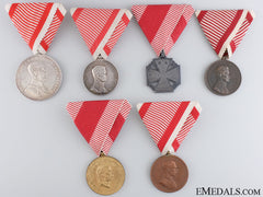 Six First War Period Austrian Medals