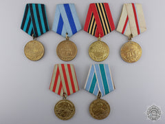 Russia, Soviet Union. A Lot Of Six  Medals & Awards