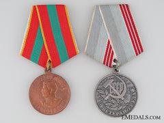 Soviet Union Labour Medal Pair