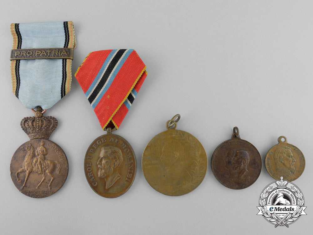 Five Romanian Medals & Awards eMedals