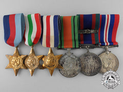 Six Second War Canadian Campaign Medals & Stars With Boxes