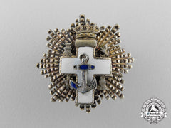 A Franco Era Spanish Order Of Naval Merit; Miniature Breast Star