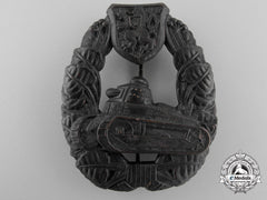 A 1920 Czechoslovakian Tank Crew Badge