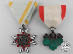 Two Japanese Orders & Decorations