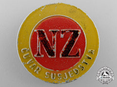 Croatia, Independent State. A Civil Defence Badge, C.1944